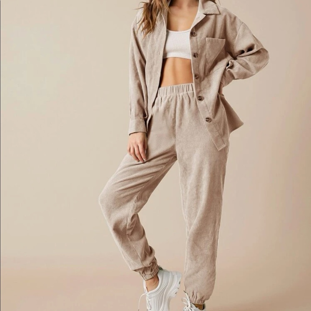 Small pocket corduroy & pant set